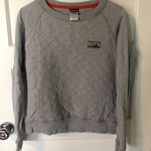 Patagonia crew neck quilted cotton sweatshirt